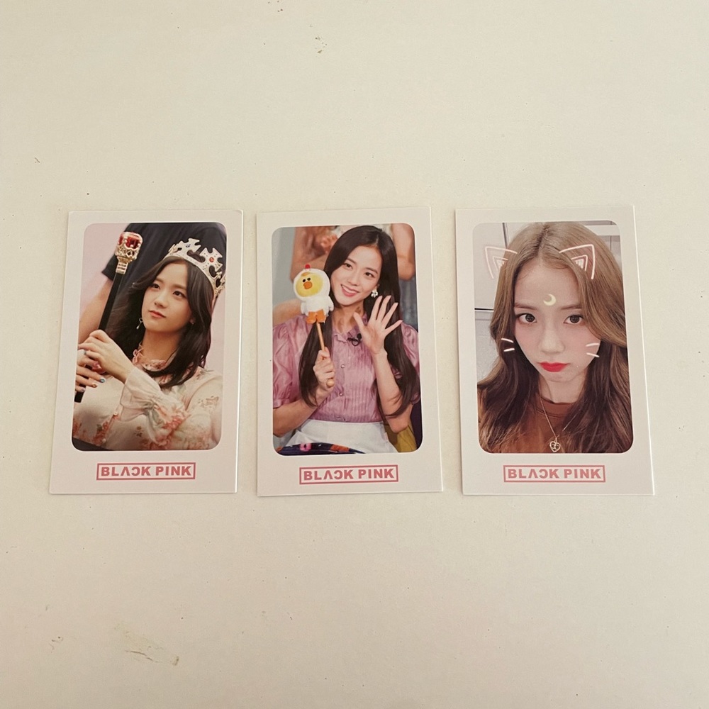 3 Blackpink Jisoo photo cards - Picture 1 of 1